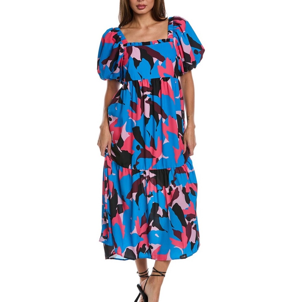 CROSBY BY MOLLIE BURCH Women's Boutique Blue Goldie Maxi Dress XS